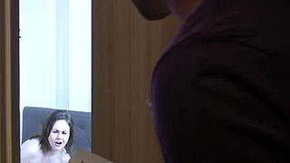 young dude slams cock into older milf’s tight hole real hard.