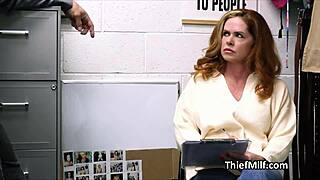 Damn! Aussie Cougar Rides Officer’s Cock for Lingerie Theft!