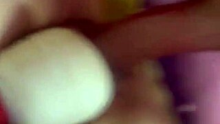 Bound slut cums hard on toy.