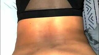 Vered latina milf masturbates with vibrator in doggy style, ending with creampie