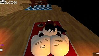 that fat ass whore is getting bred hard in roblox style
