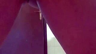 Wet bathtub masturbation and pussy creaming with african petite 18+ black amateurs cum pool solo