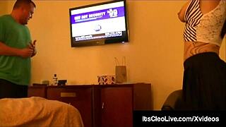 webcam cutie its cleo takes cum on freckled face after sucking