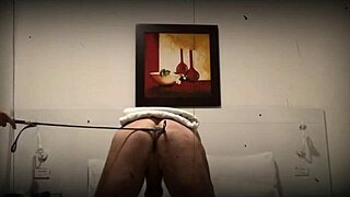 What do you think of this femdom session? She's dominating him hard!