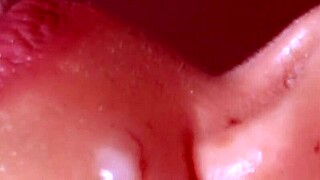 In this amateur story, she takes cum in mouth close up