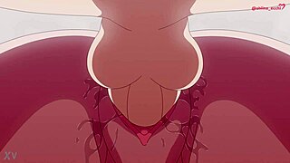 Ochako Uraraka bongkok untuk doggystyle dalam gaya anime