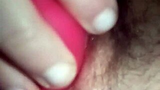 Masturbating with vibrator, having big orgasm with visible contractions 😍