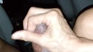 Asian girl passionately strokes big black cock