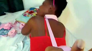 Ebony Goddess Feels Leash in Doggy Slap Session