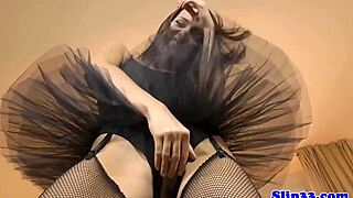 Euro Model Bounces on Old Man's Dong for Cumshot