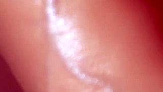 ebben az amatőr történetben cumot vesz a szájába közelről.