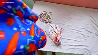 Hired Maid Provokes With Shorts In Latina POV Voyeur Scene