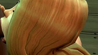 In Sims 4, the hot teen sucks cocks at the bar, blowing them one by one