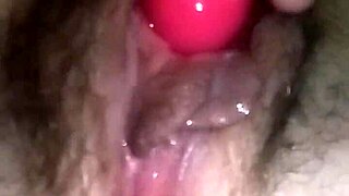 Masturbating with vibrator, having big orgasm with visible contractions 😍
