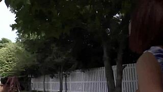 Horny Japanese Yuuka Kaede Sucks and Gets Pounded Outdoors in JAV