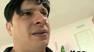 Brunette housewife from California gets sloppy with father-in-law's monster cock in amateur homemade sex