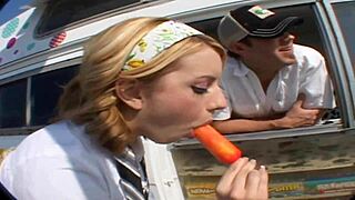 Lexi Belle Bent Over in Doggy Style Banged by Ice Cream Man