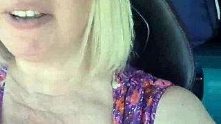 Flashing to the truck driver on the road