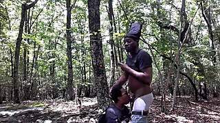 Southern Ass Licking Meets Deep Throat Outdoors