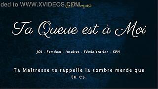 ta queue est à moi - french femdom dirty talk with orgasmic joi