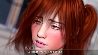 i explore the unshaved outdoor path in casey's fall part 6b, enjoying the redhead adventure