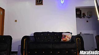 Fat Ass Mature Ebony Reaches Solo Orgasm with Vibrator in Full Video on Red - Mara Exotic