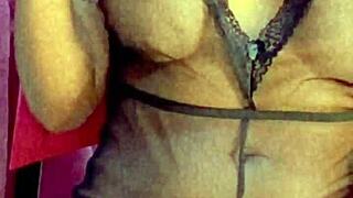 She cums hard on huge cock with dildo and fingering.