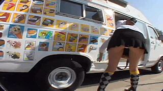 Lexi Belle Bent Over in Doggy Style Banged by Ice Cream Man