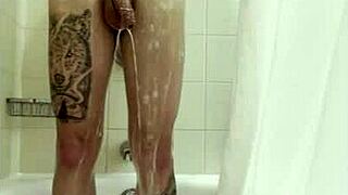 Is that bath groping leading to a steamy handjob with pornstar?