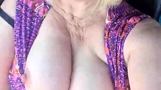 Flashing to the truck driver on the road