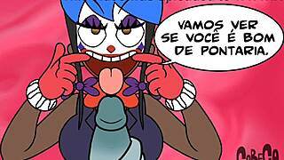 Goth cartoon clowns engage in sex with lots of fun