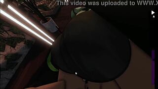 Hot girl fucked through ripped jeans by big cock