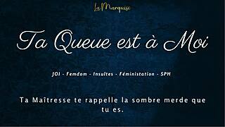 ta queue est à moi - french femdom dirty talk with orgasmic joi