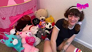 Super taboo playtime with skinny teen 18+ in wild DDLG action