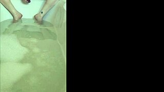 Solo Bath Horny Orgasm With Dildo