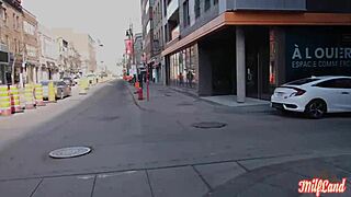 mélanie, the sexy qubécoise milf, teases in lingerie with her chubby curves