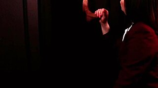 Student in cosplay or girl next door at gloryhole?