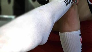 ugh, stepmom and stepson got weird fetishes, squirting over smelly socks and dirty feet