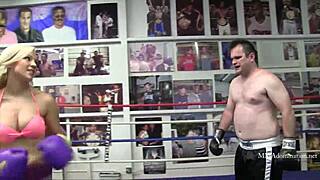 Blonde Bombshell in Mixed Boxing Match