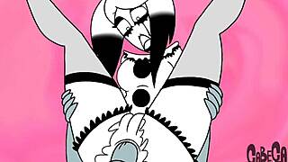 Goth cartoon clowns engage in sex with lots of fun