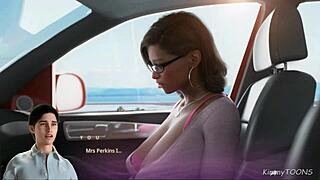 Cheating Wife Banged by Big-Dick Student in Car While Husband’s on Phone - Apocalust
