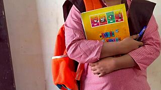 College girl bangs teacher hard in bedroom!