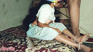 Indian Desi girl teases with steamy bath play.