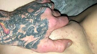 intense rough fingering stretches tight wife