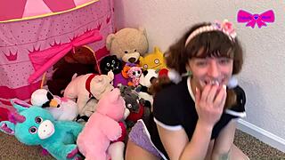 Super taboo playtime with skinny teen 18+ in wild DDLG action