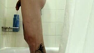 Is that bath groping leading to a steamy handjob with pornstar?