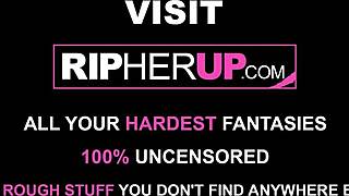 He TEARS APART her teen ass and FOLDS her like a pretzel