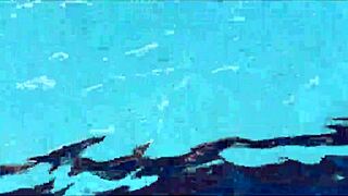 staycation with stepmom and her hot friend, kissing by the pool, wanna join us pt 1??