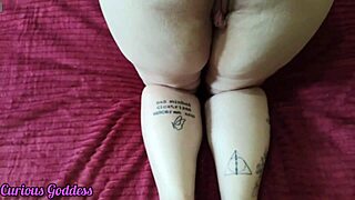 Milf's Big Ass Footjob Closeup Teases