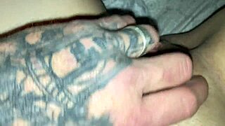 intense rough fingering stretches tight wife